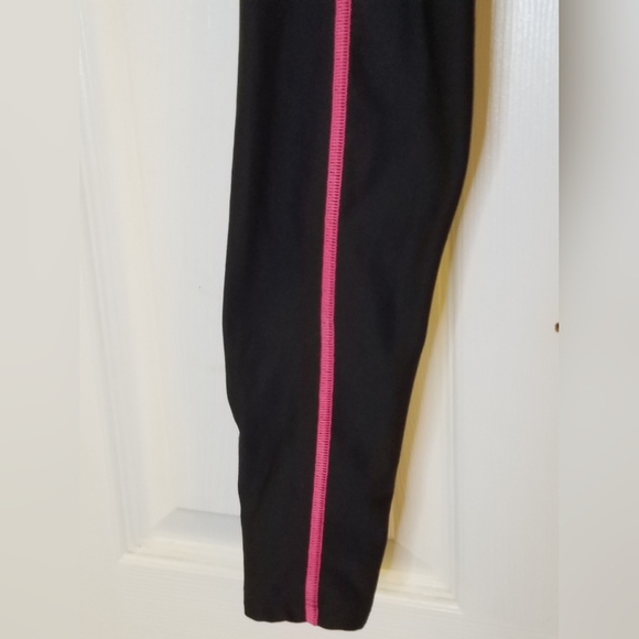 Under Armour Women's Compression Coldgear Leggings Pink Black Size Medium - Picture 4 of 12